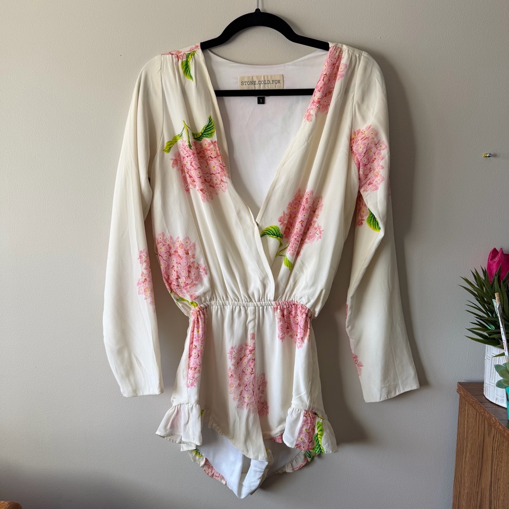 Stone Cold Fox silk romper
